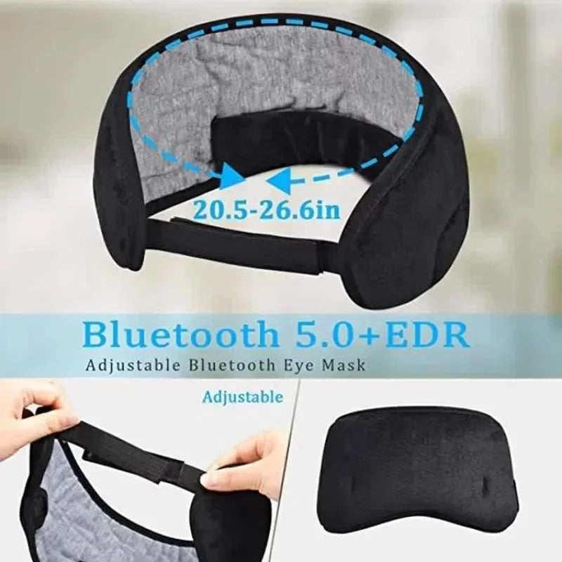 Bluetooth Sleep Mask Headphones — Soft Elastic Headband — product image 6
