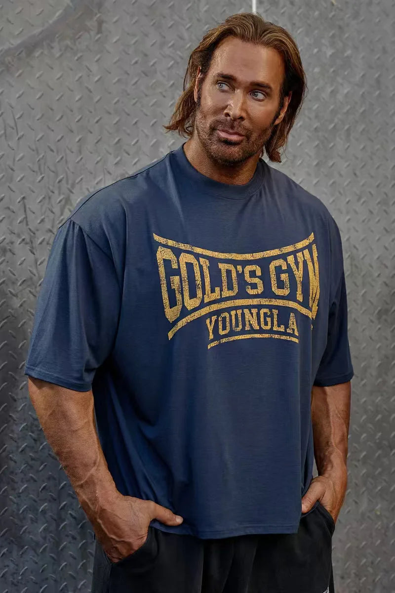 Oversized Cracked Print Gym T-Shirt — product image 4