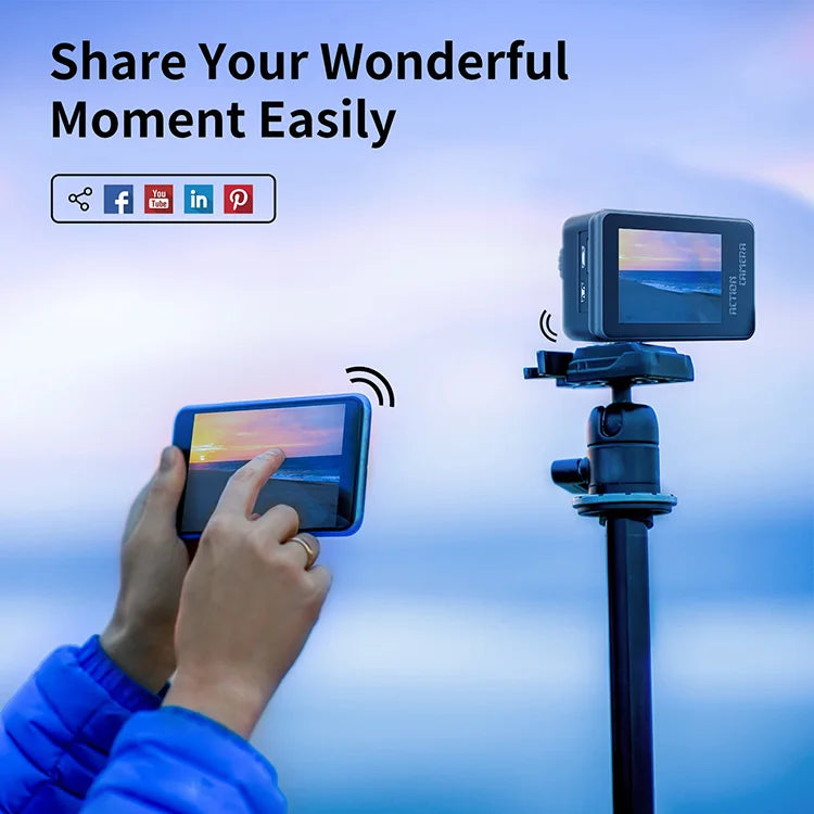 4K 60fps Action Camera — Diving Mode, Replaceable Battery — product image 5