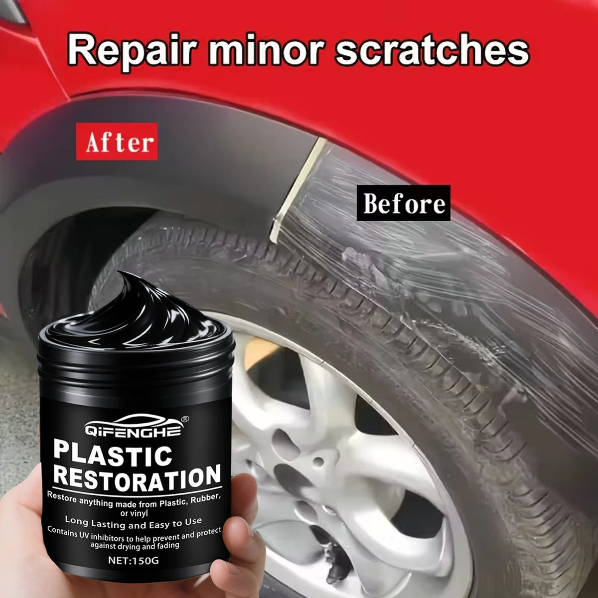 Plastic & Trim Restorer Paste — 150 g, Interior & Exterior — product image 4