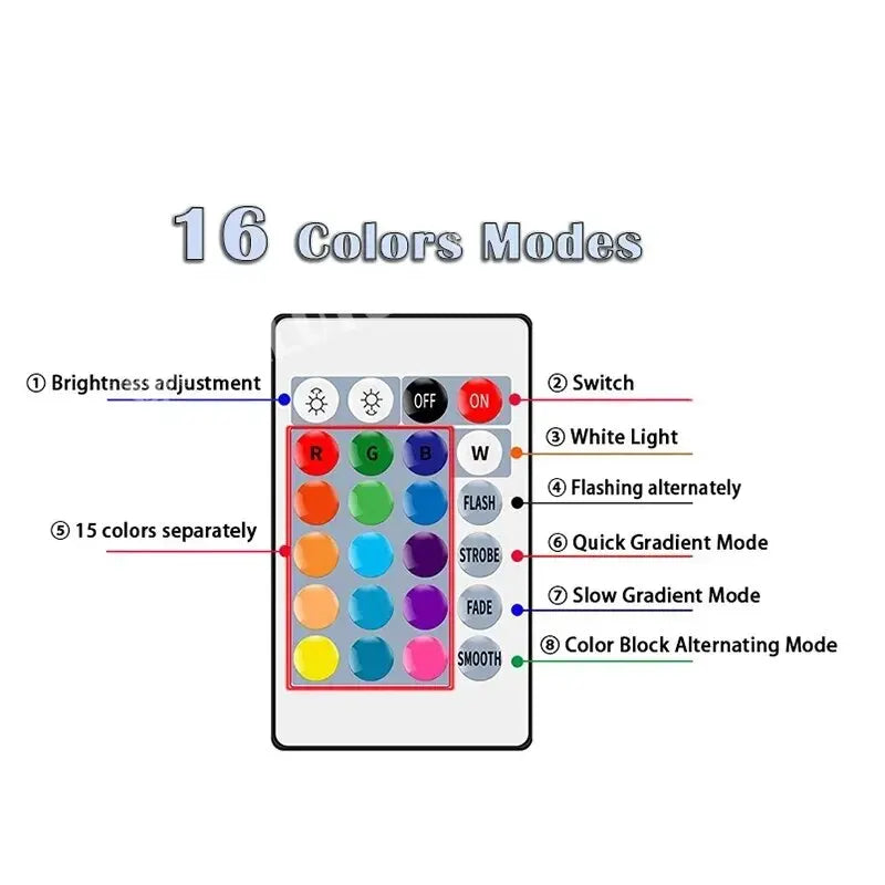 RGB Smart Bulb E27 — 16 Colours, Dimmable, Remote Control — product image 4