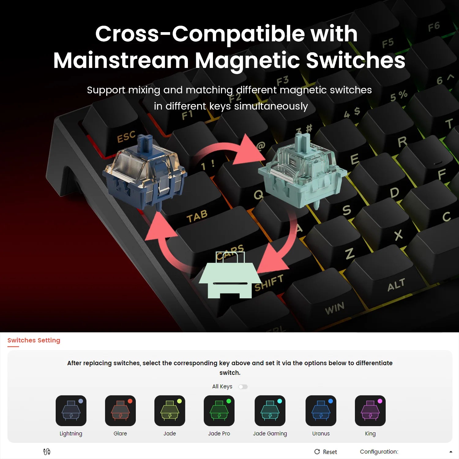 AKKO TAC75 HE Magnetic Switch Keyboard — 75%, 8K RGB, Wired — product image 4