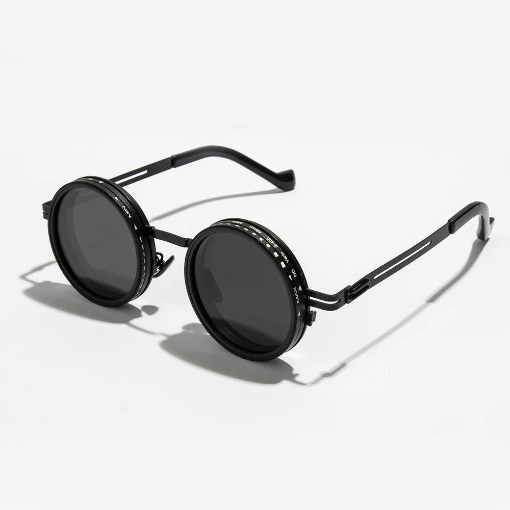 Round Polarized Sunglasses — UV400, Alloy Frame, Unisex — product image 3