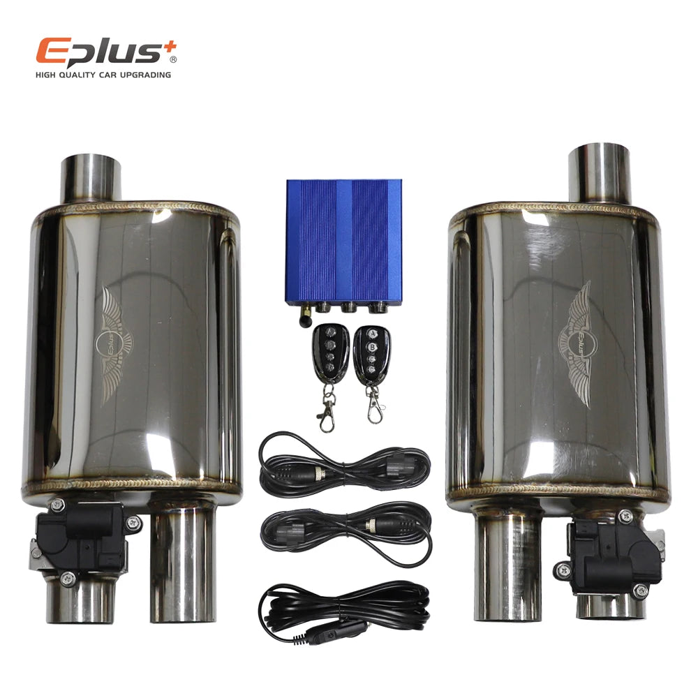 Electric Exhaust Cutout Valve Kit — Adjustable, Stainless, 51–76 mm — product image 3