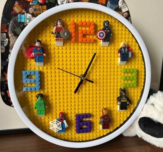 Building Block Figure Wall Clock — Room & Bedroom Decor — product image 10