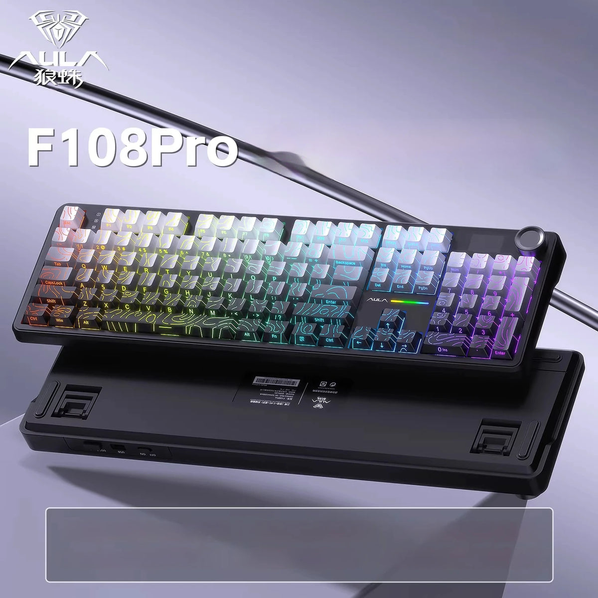 AULA F108 PRO Mechanical Keyboard — Full Size, RGB, Wireless — product image 15