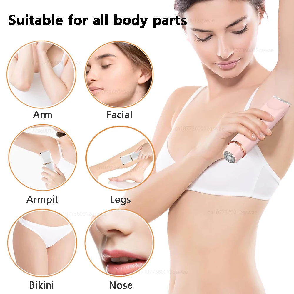 Women's Electric Shaver & Epilator — Dual Head, Body & Bikini — product image 2