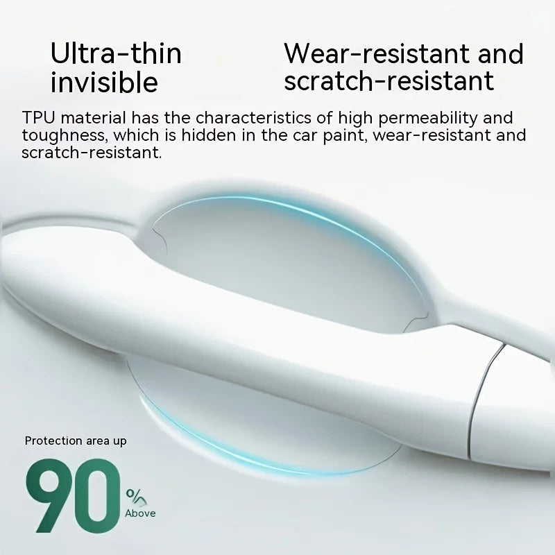 TPU Door Handle Protection Film — Clear Anti-Scratch, 8 Pack — product image 3