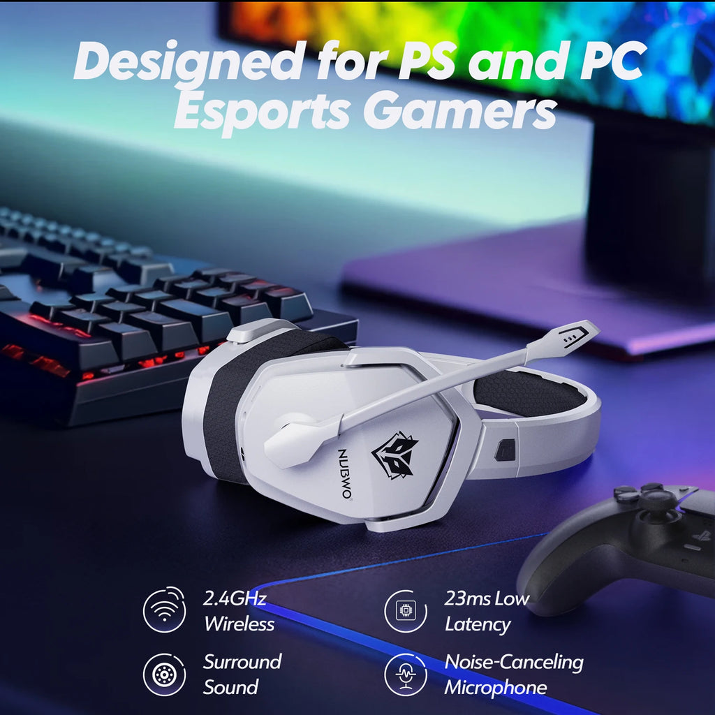 NUBWO G06 Wireless Gaming Headset — 2.4GHz & Bluetooth 5.3 — product image 2