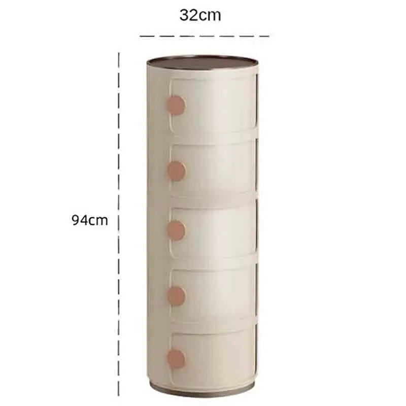 Plastic Nightstand — 5-Drawer Bedside Storage Table — product image 42