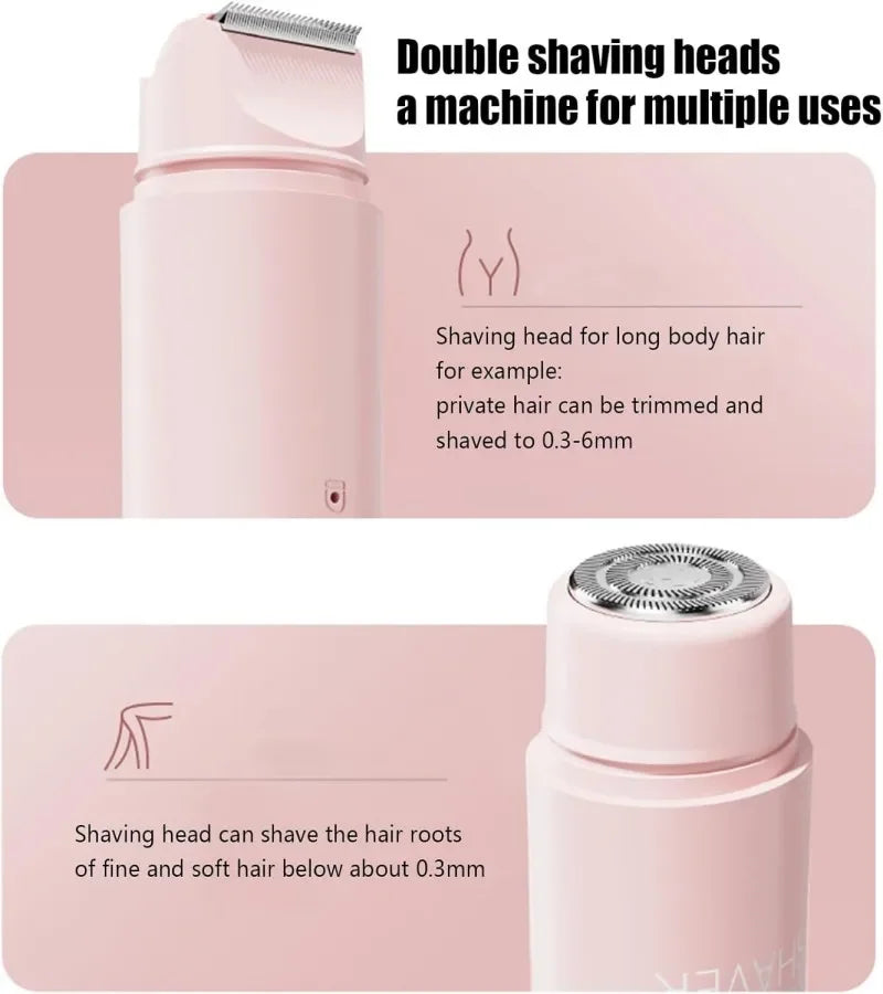 Dual-Head Electric Epilator — Rechargeable, Body & Bikini — product image 3