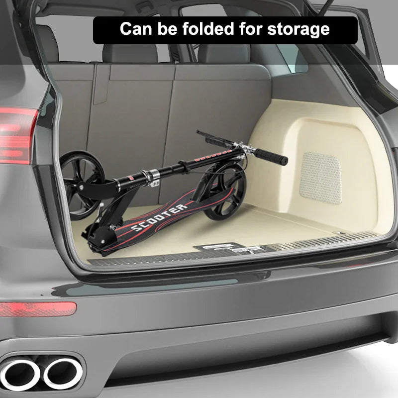 Foldable Kick Scooter — Adjustable Handlebars, Dual Brake — product image 3