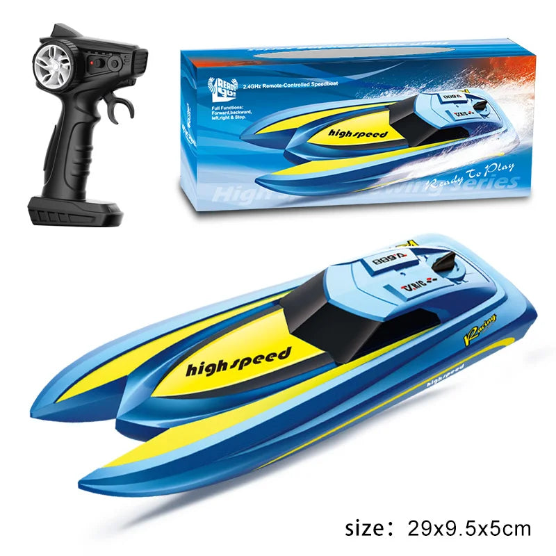 TX688 High-Speed RC  Speedboat 130 Brushed Motor Low Water Level Sensor Maximum Speed 8km/h Remote — product image 8