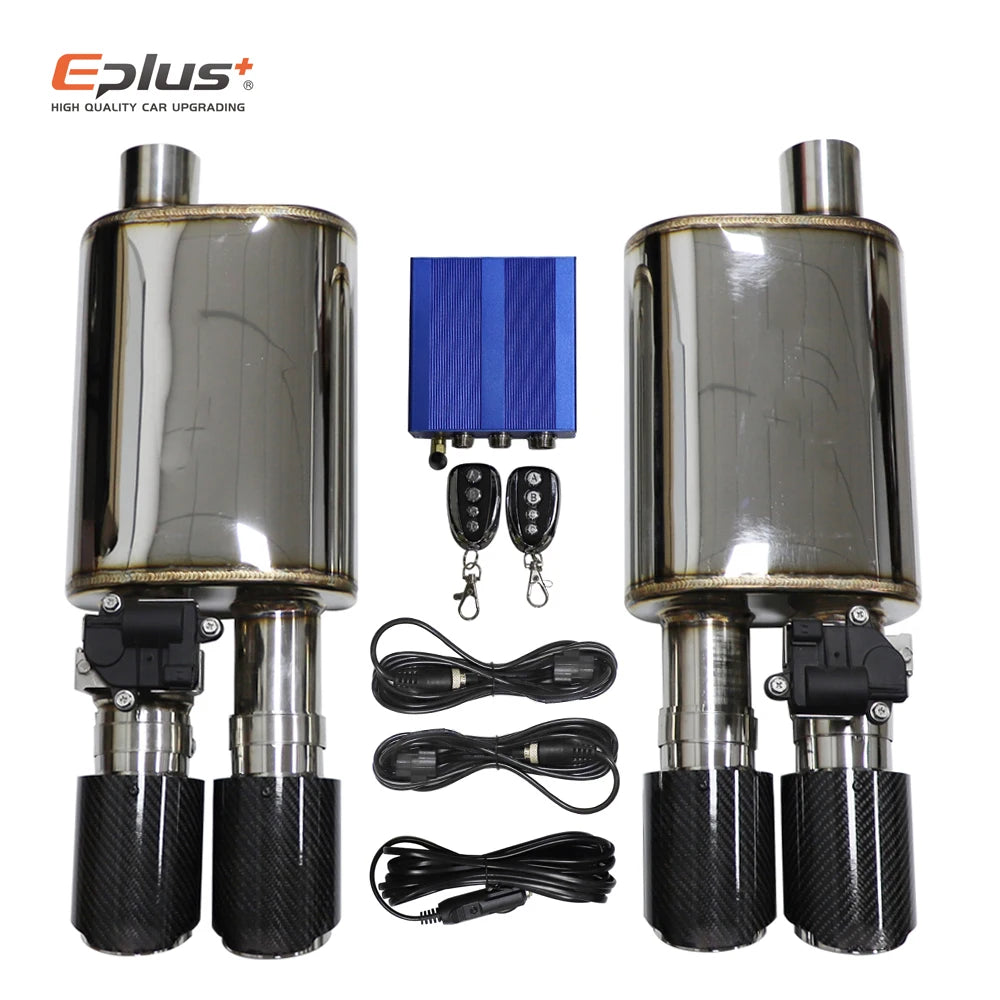 Stainless steel electric exhaust cutout valve kit