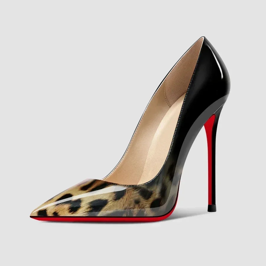 Leopard Print Pointed Stiletto Heels — product image 11