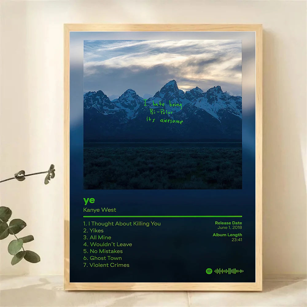 Hip Hop Album Cover Canvas Posters — Unframed Wall Art — product image 3
