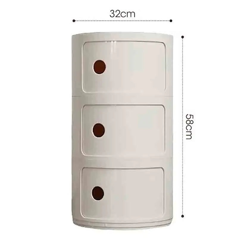 Plastic Nightstand — 5-Drawer Bedside Storage Table — product image 53