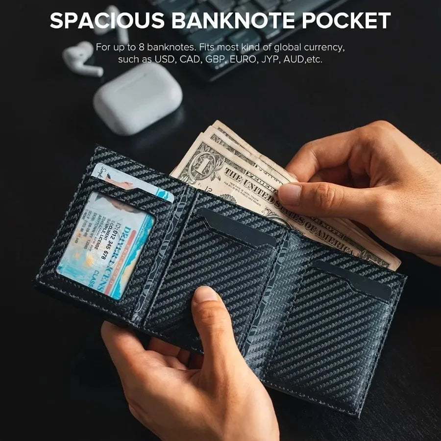 Pop-Up Card Holder Wallet — RFID Blocking, with Zip Coin Pocket — product image 5