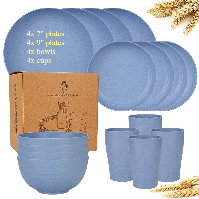 Wheat Straw Tableware Set — Plates, Bowls & Cups — product image 15