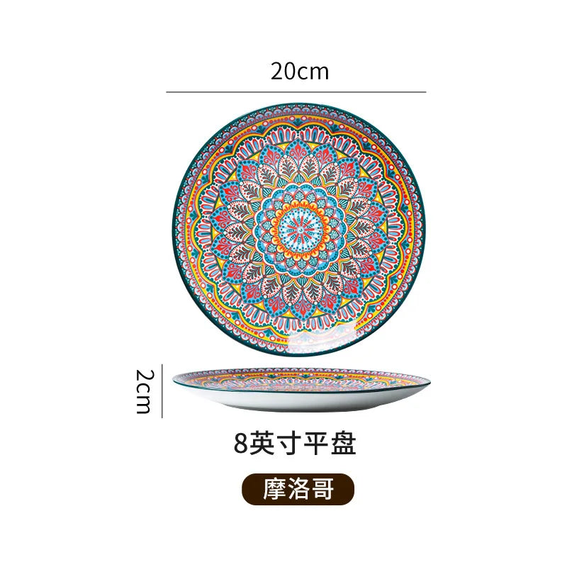 Vintage Ceramic Plates — Flat & Shallow, Steak and Pasta — product image 8