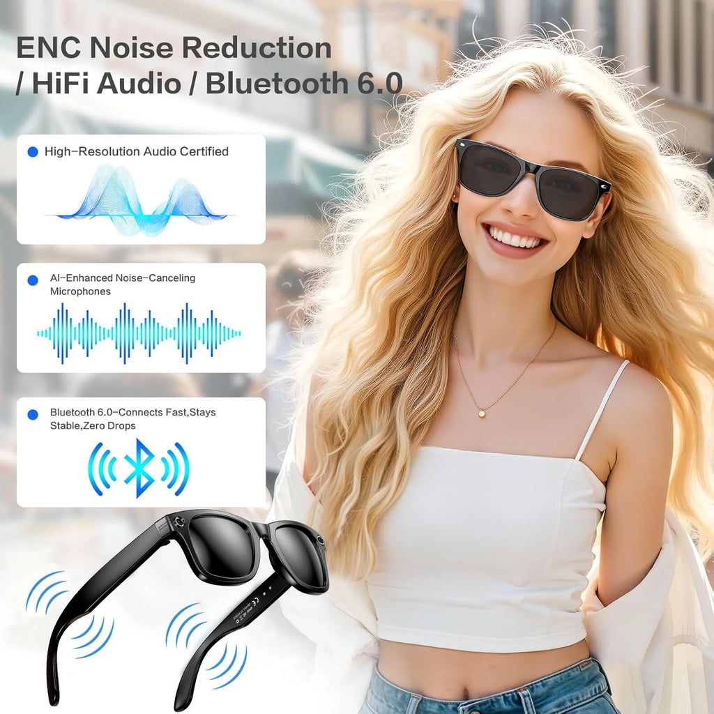 Smart AI Camera Glasses — Photo, Video, Calls & Colour-Changing Lenses — product image 5