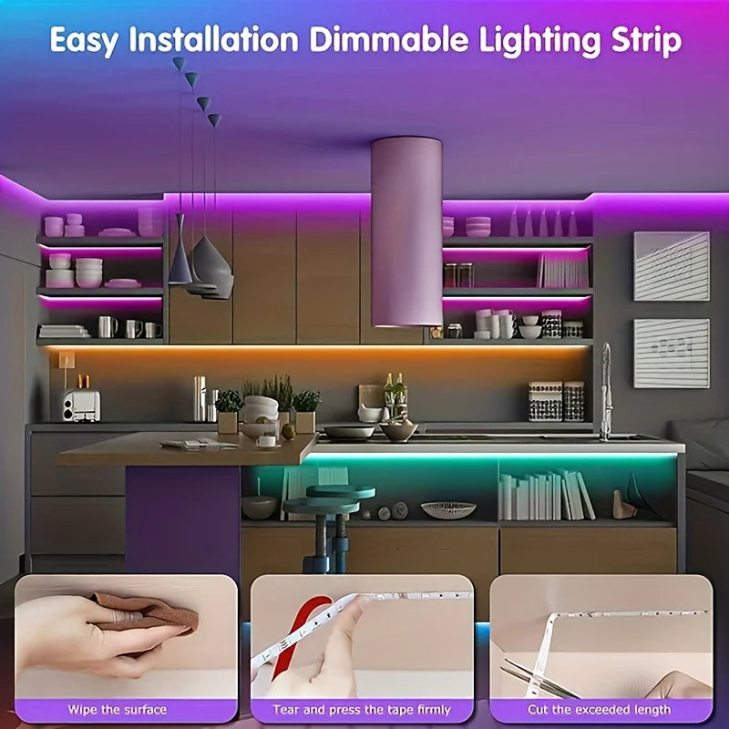RGB LED Strip Lights — App & Music Sync with Remote, 10 m to 40 m — product image 3