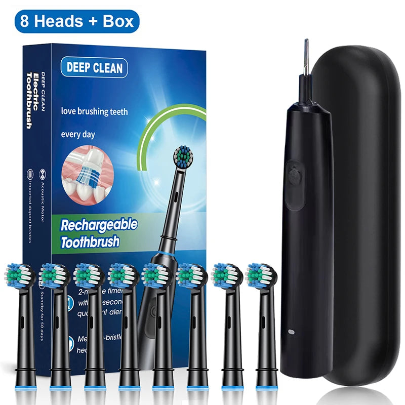 Rotating Electric Toothbrush — Rechargeable, 4 or 8 Brush Heads — product image 9