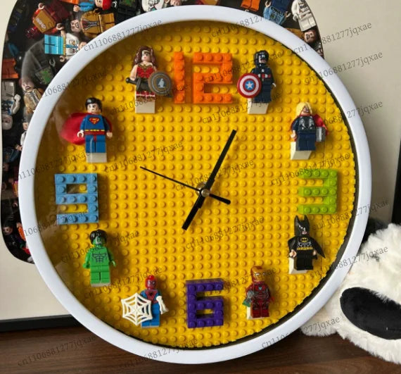 Building Block Figure Wall Clock — Room & Bedroom Decor — product image 4