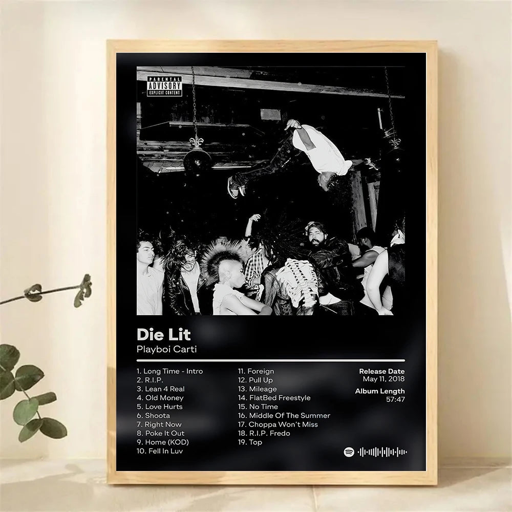 Hip Hop Album Cover Canvas Posters — Unframed Wall Art — product image 5