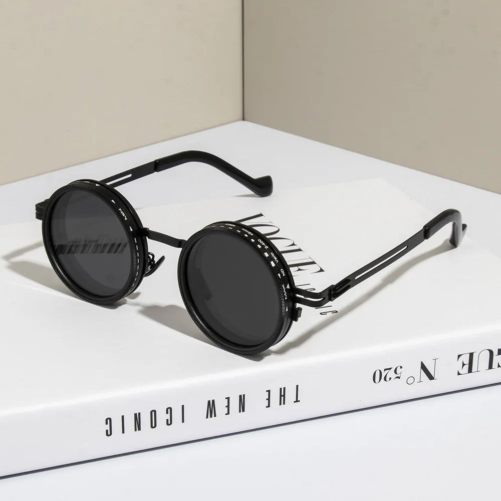 Round Polarized Sunglasses — UV400, Alloy Frame, Unisex — product image 8