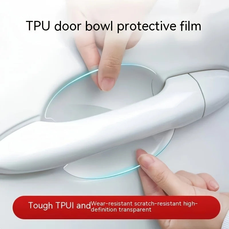 TPU Door Handle Protection Film — Clear Anti-Scratch, 8 Pack — product image 2