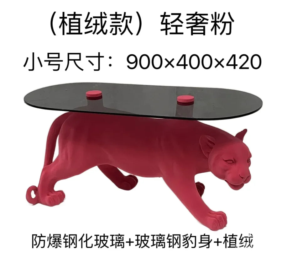 Leopard Resin Sculpture Side Table — Living Room Decor — product image 11