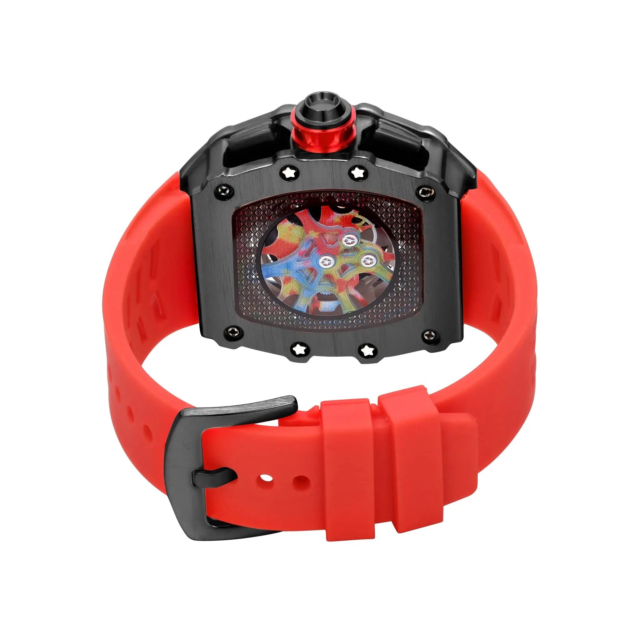 Tonneau Multifunction Quartz Watch — Graffiti Dial, Auto Date — product image 4