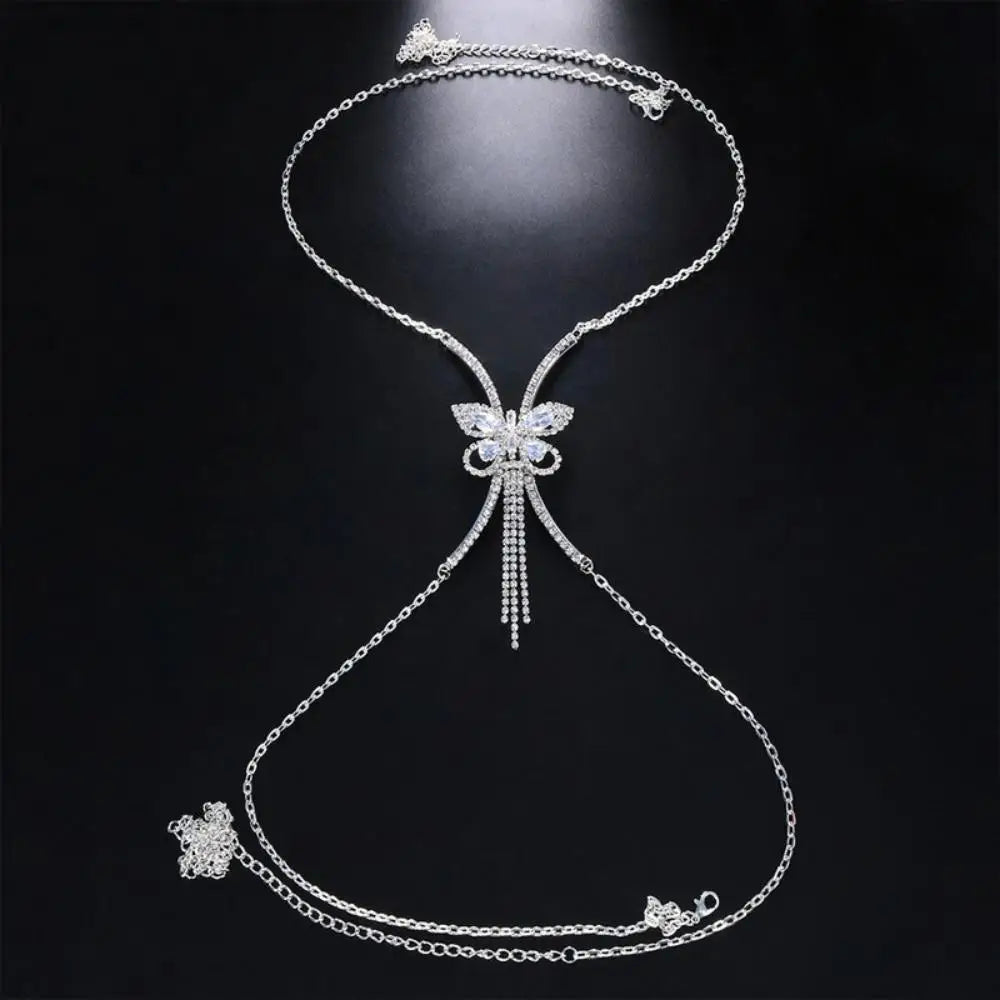 Zircon Butterfly Body Chain Harness — product image 5