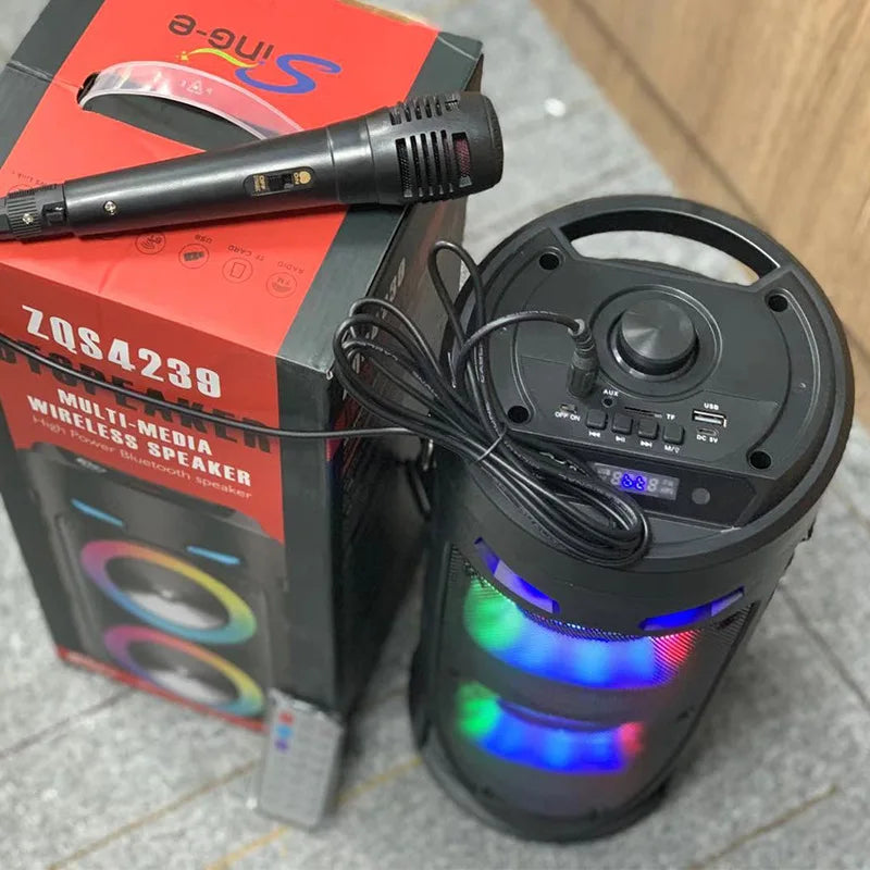 Portable Bluetooth Speaker — LED Lights, Wireless Boombox — product image 3