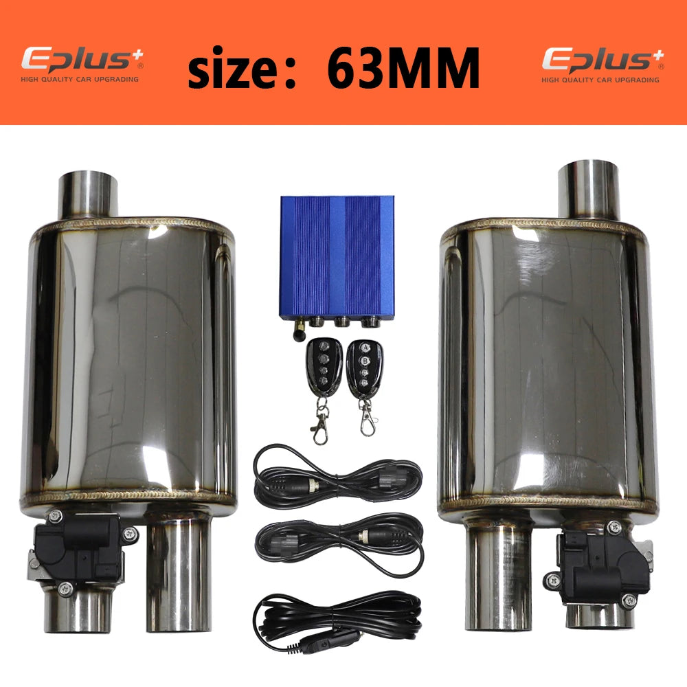 Electric Exhaust Cutout Valve Kit — Adjustable, Stainless, 51–76 mm — product image 12