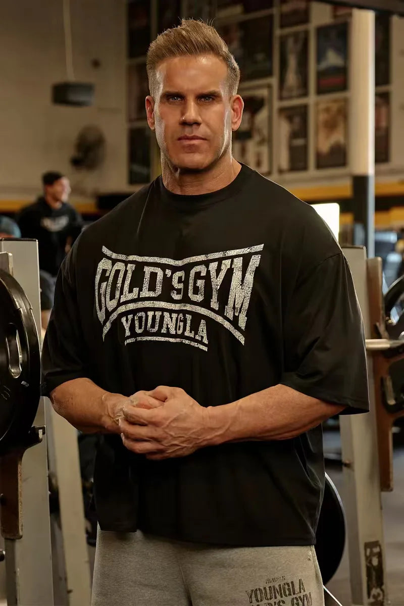 Oversized Cracked Print Gym T-Shirt — product image 3