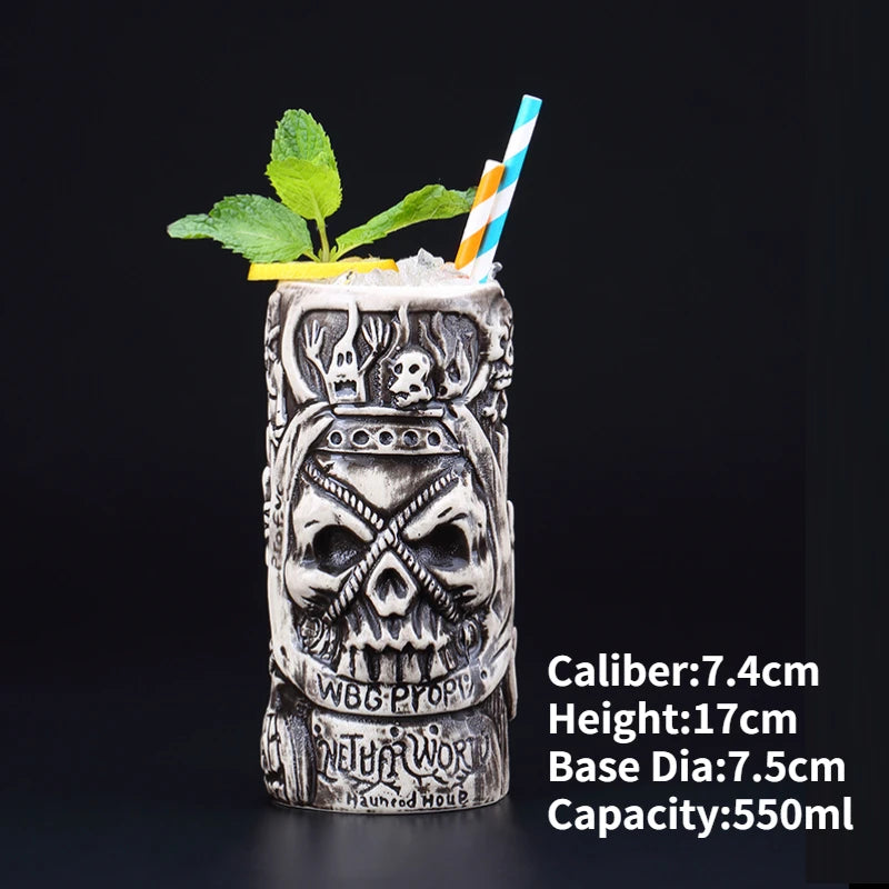 Ceramic Tiki Mug — Hawaiian Cocktail Cup, Bar Gift — product image 13