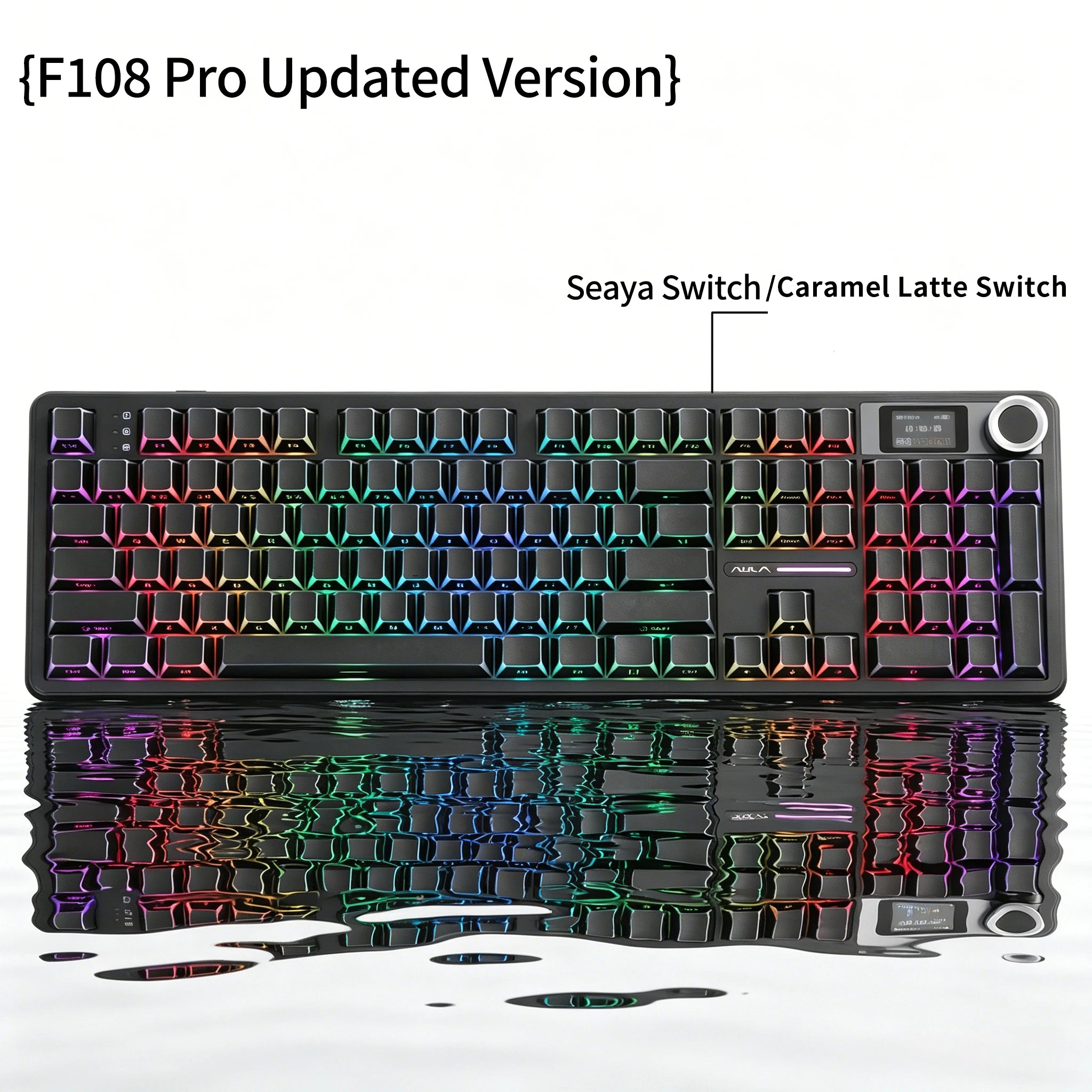 AULA F108 PRO Mechanical Keyboard — Full Size, RGB, Wireless — product image 6