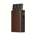 Pop-Up Card Holder Wallet — RFID Blocking, with Zip Coin Pocket — product image 7