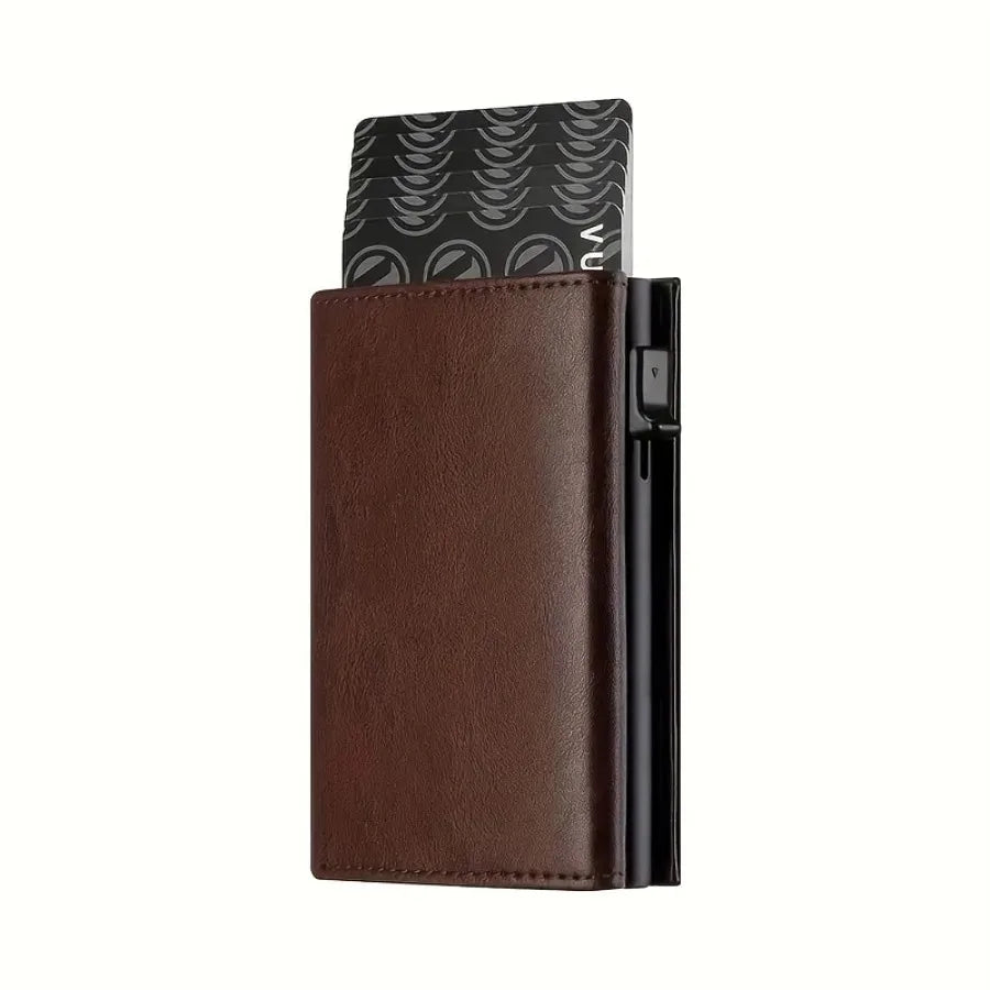 Pop-Up Card Holder Wallet — RFID Blocking, with Zip Coin Pocket — product image 7