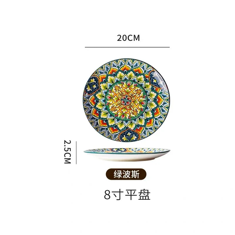 Vintage Ceramic Plates — Flat & Shallow, Steak and Pasta — product image 11