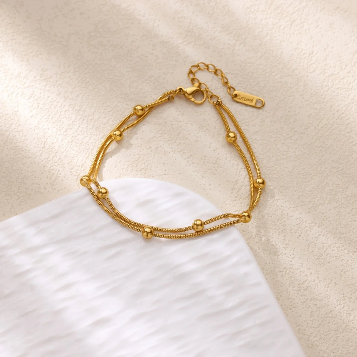 Gold-Tone Pearl and Chain Anklet — product image 16