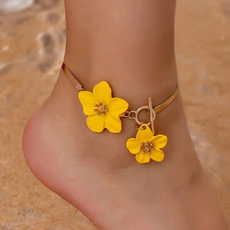 Flower Pendant Anklet — product image 13