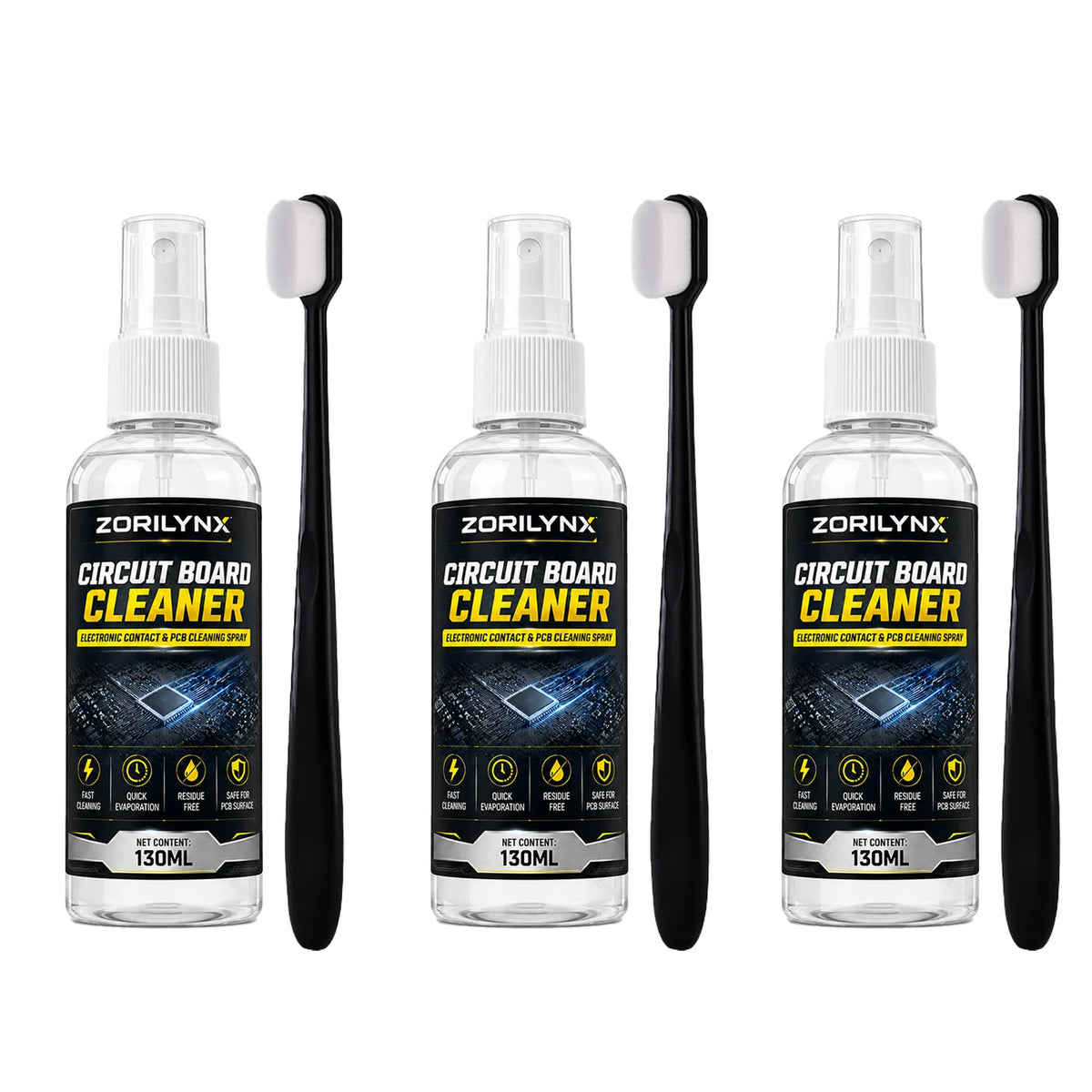 Electronics & PCB Cleaner Spray — Fast Evaporating, with Brush — product image 8