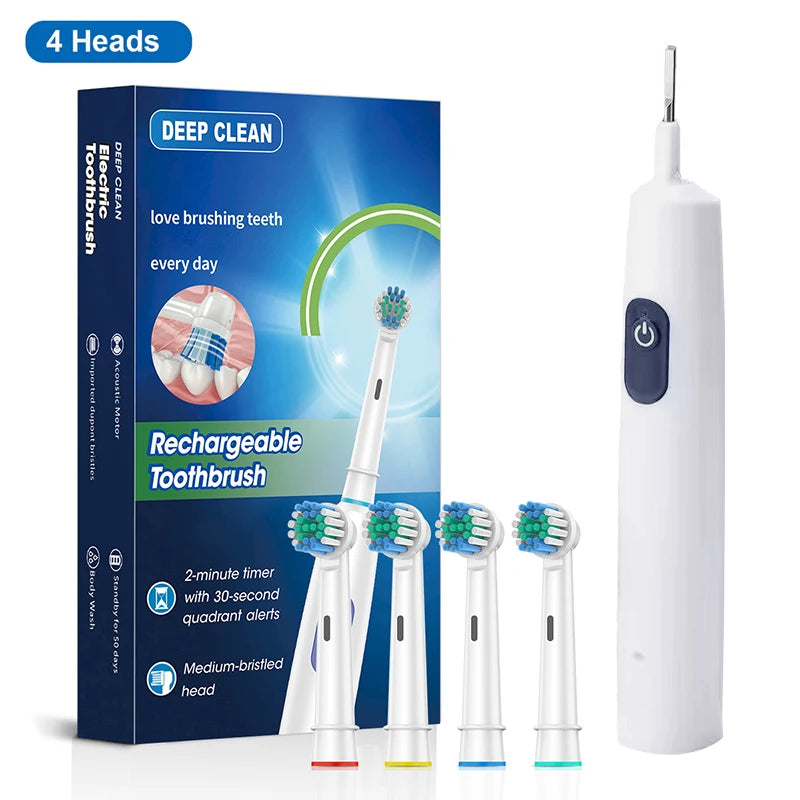 Rotating Electric Toothbrush — Rechargeable, 4 or 8 Brush Heads — product image 7