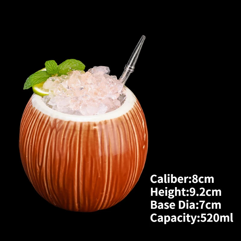 Ceramic Tiki Mug — Hawaiian Cocktail Cup, Bar Gift — product image 54