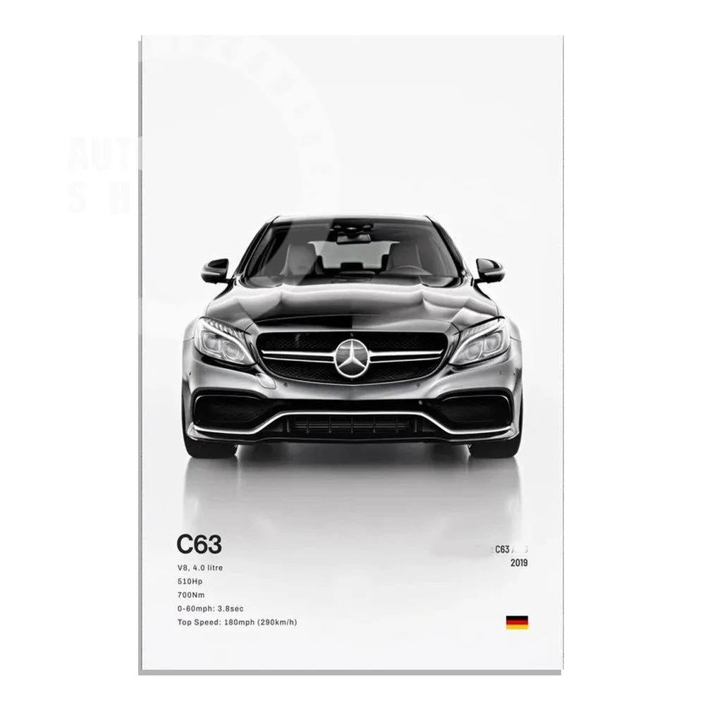 Supercar Canvas Wall Art Poster — Unframed, Choice of Designs — product image 17