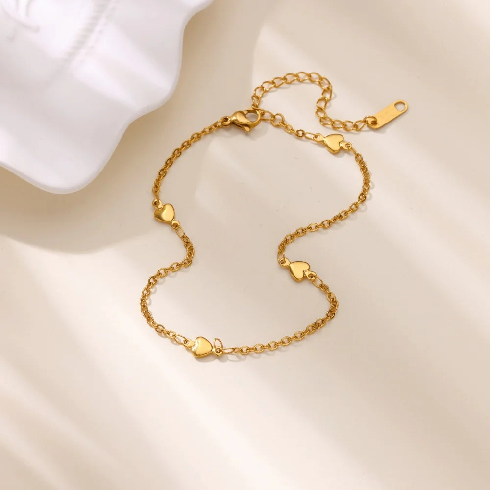 Gold-Tone Pearl and Chain Anklet — product image 29