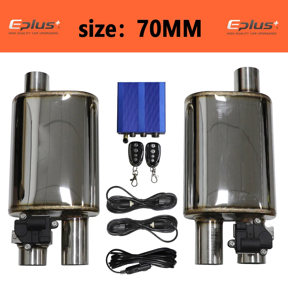 Electric Exhaust Cutout Valve Kit — Adjustable, Stainless, 51–76 mm — product image 7